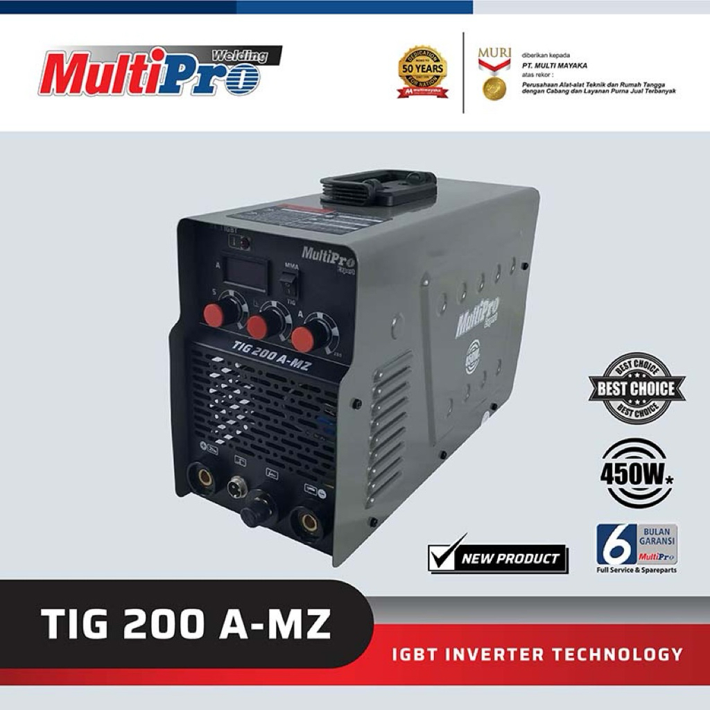 MESIN LAS INVERTER TIG200P A-MZ TIG200 A-MZ MULTIPRO