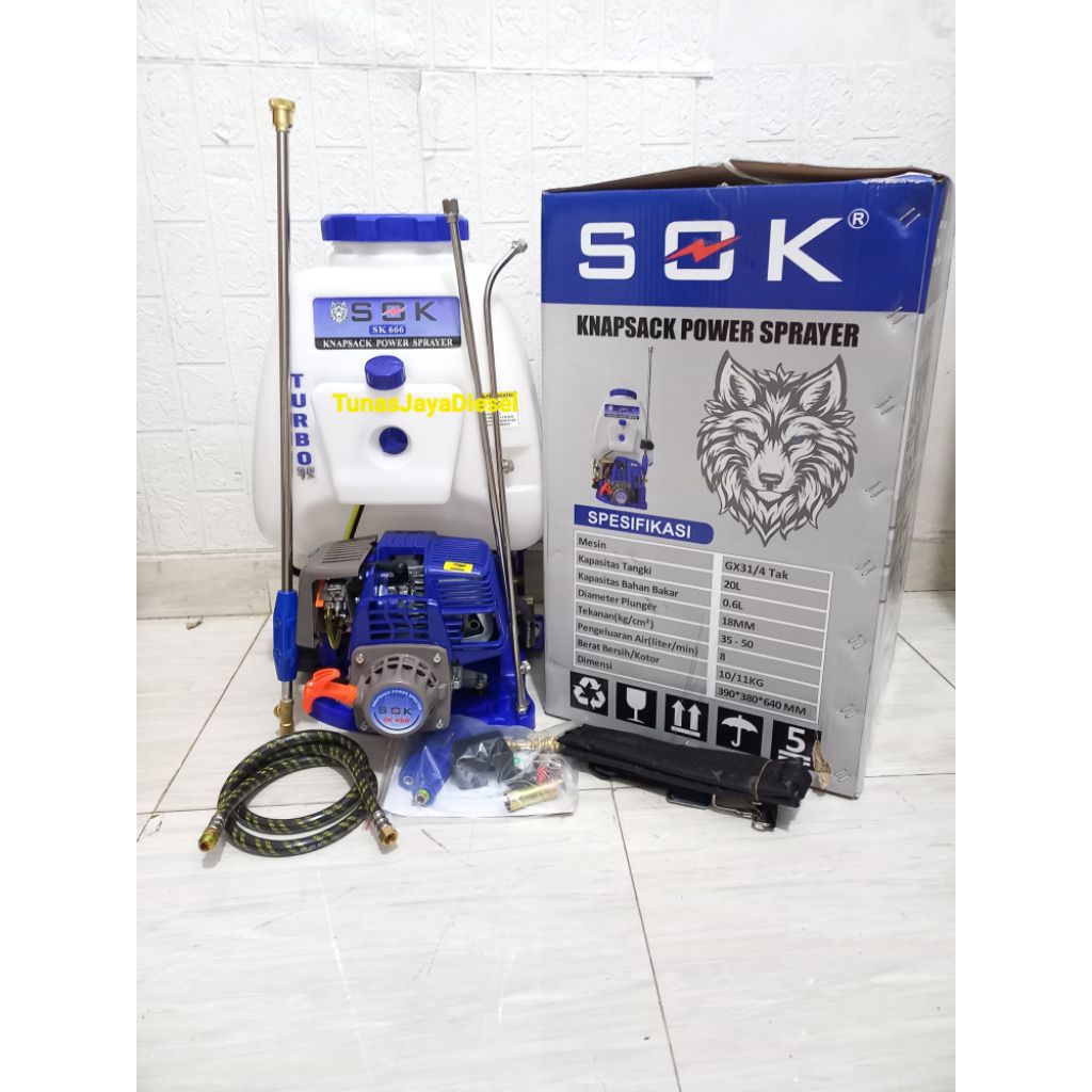 Semprotan Hama TURBO  Bensin Knapsack 4Tak 2Tak Power Sprayer