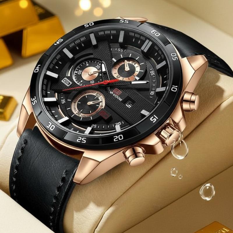 Jam Tangan Pria 100% ORI Anti Air Sporty VAVA VOOM Original Fashion Business Auto Date Analog Kalend