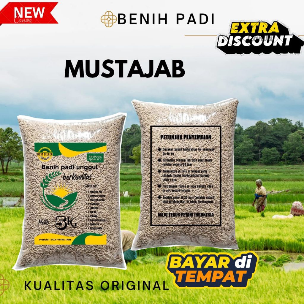 BENIH PADI MUSTAJAB KEMASAN 5KG