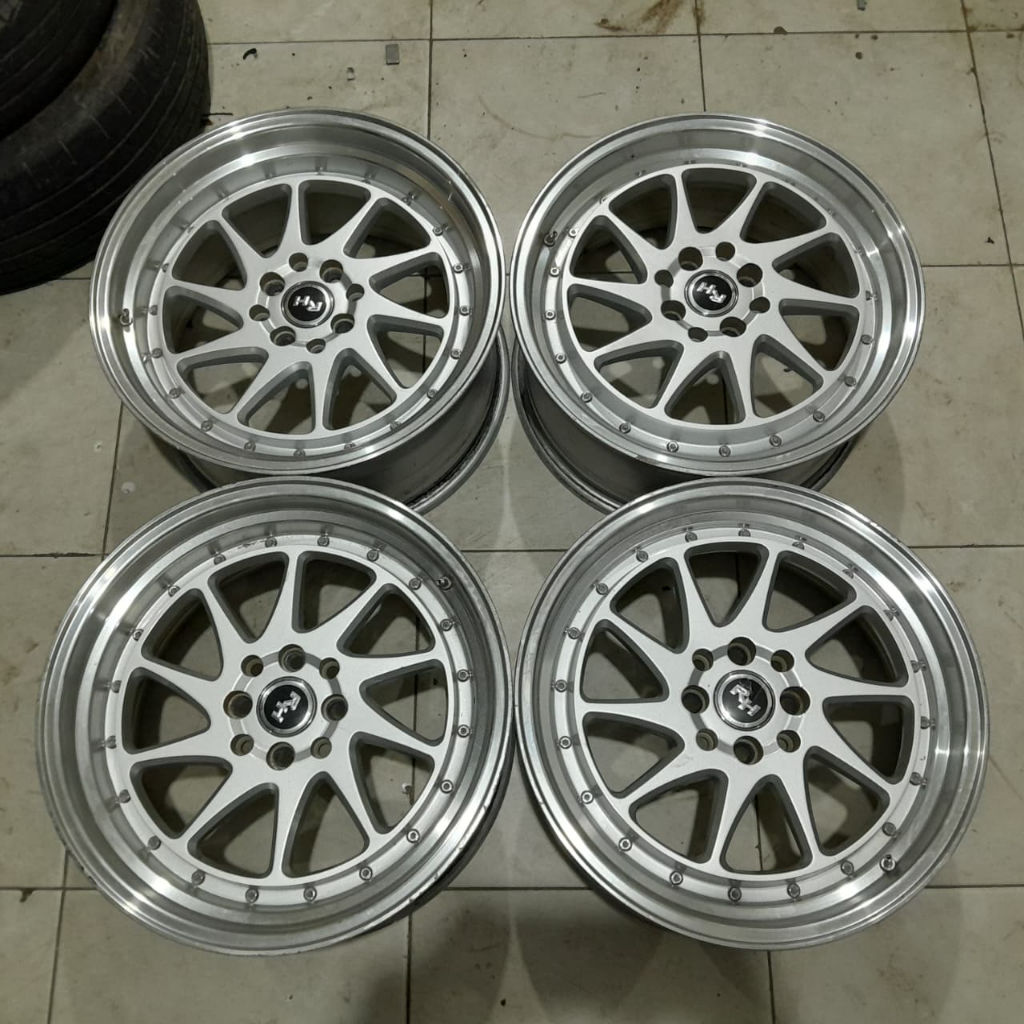 velg mobil ring 17 pcd 4x100-114 second siap pakai velg celong