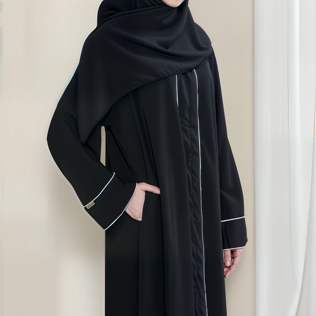 ABAYA HAMEEDA||ABAYA REMAJA DEWASA||ABAYA LIST PUTIH||ABAYAMUSLIM WANITA