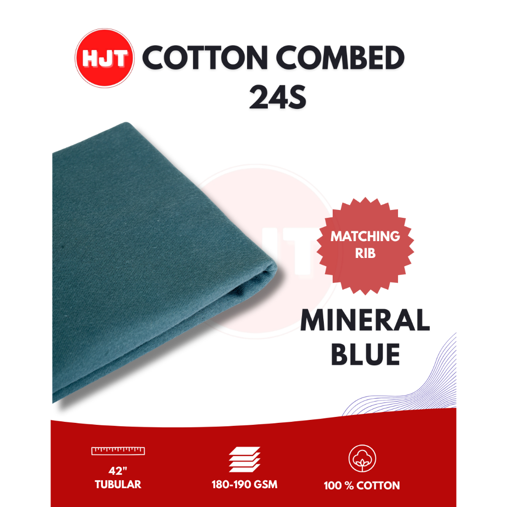 Bahan Kain Katun Cotton Combed Premium 24s
