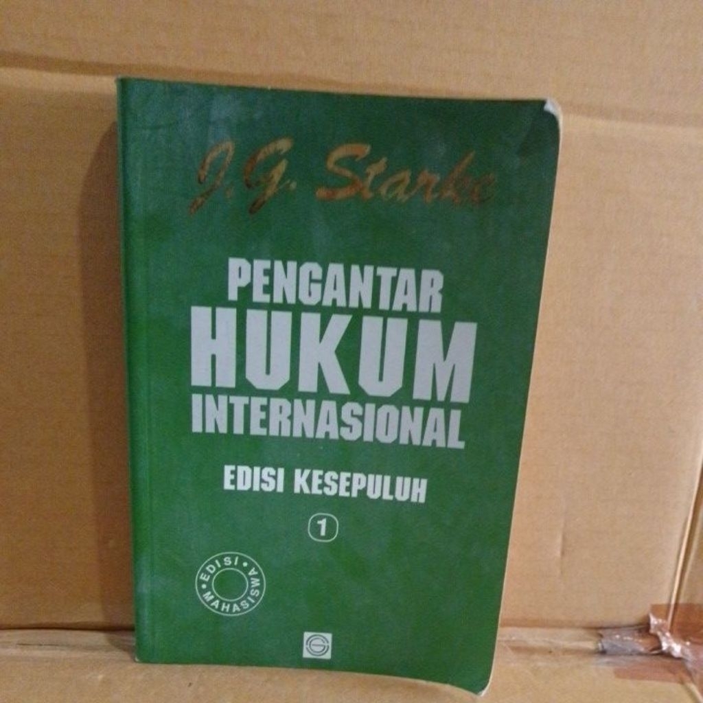 Buku Pengantar Hukum Internasional Edisi Kesepuluh Jilid 1 by J.G.Starke Seken Original