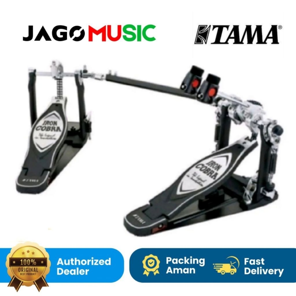 Double Pedal TAMA HP900RWN HP 900 RWN Iron Cobra Rolling Glide Double Drum