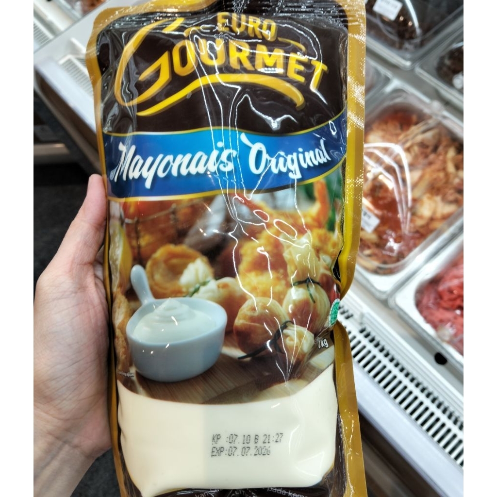 Euro Gourmet Mayonais Original 1Kg Mayonaise Premium Mayo Gourmet