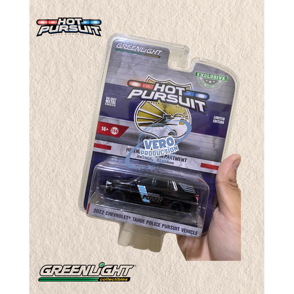 Greenlight Hot Pursuit 2022 Chevrolet Tahoe Police Pursuit Vehicle