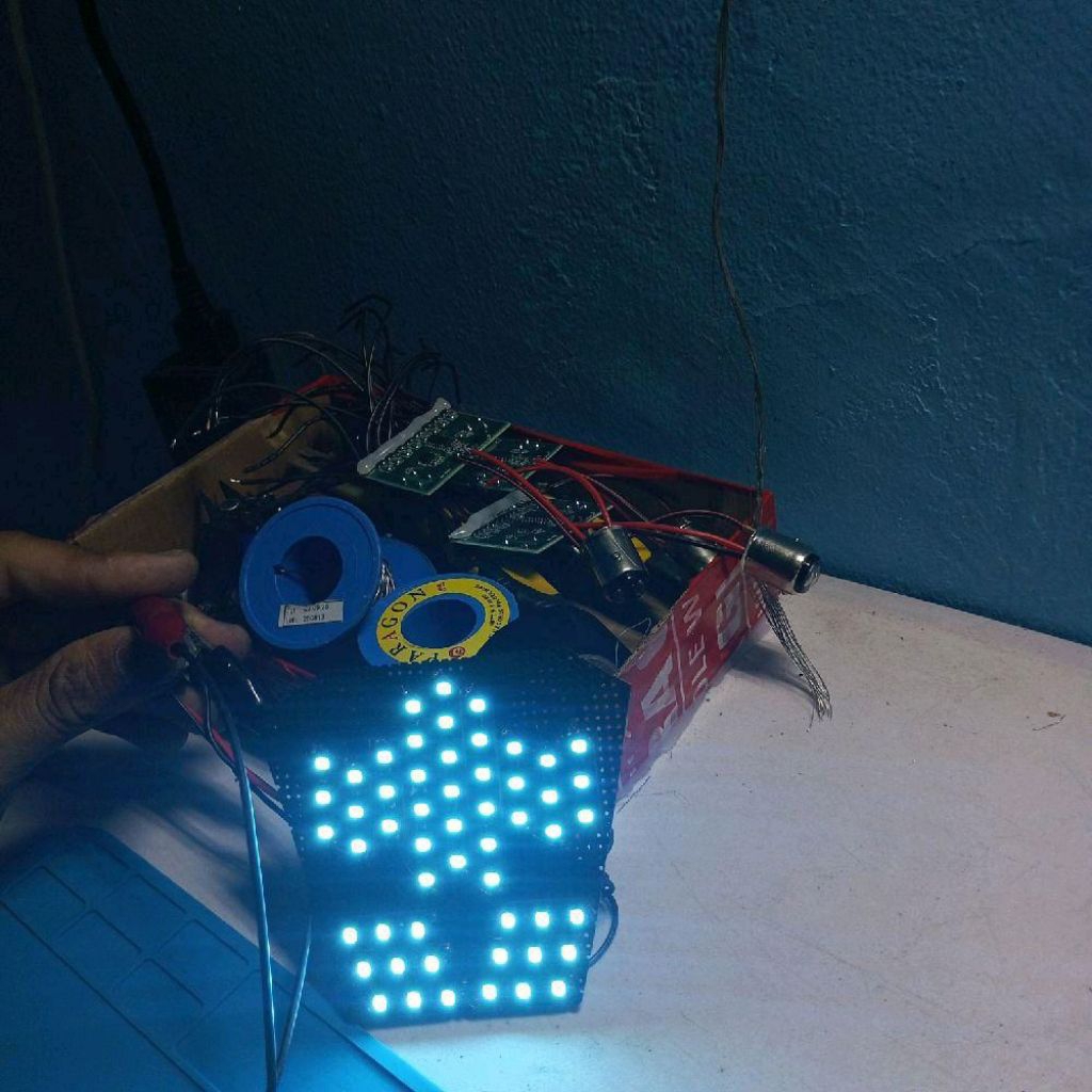 lampu running motor Revo fit injeksi 8tr 10mode otomatis