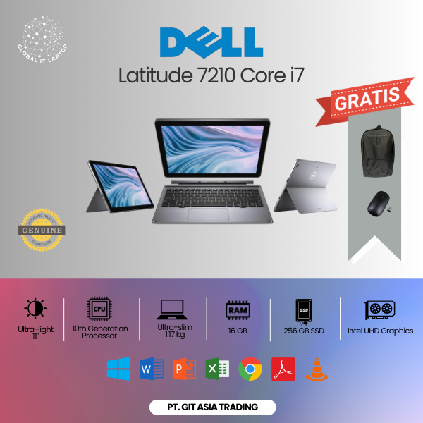 DELL LATITUDE 7210 CORE i7 GEN 10