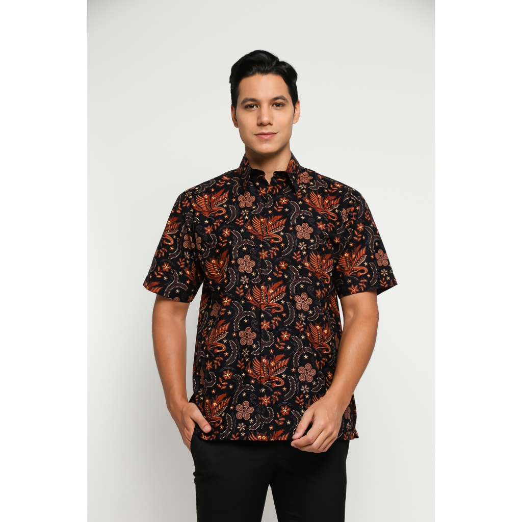 Batik Indra Loka - Kratos Noir Hem Batik Pria