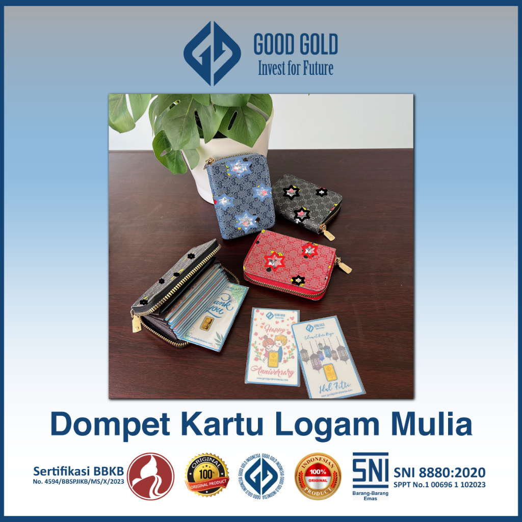 Dompet Kartu Logam Mulia/ Album Emas Logam Mulia