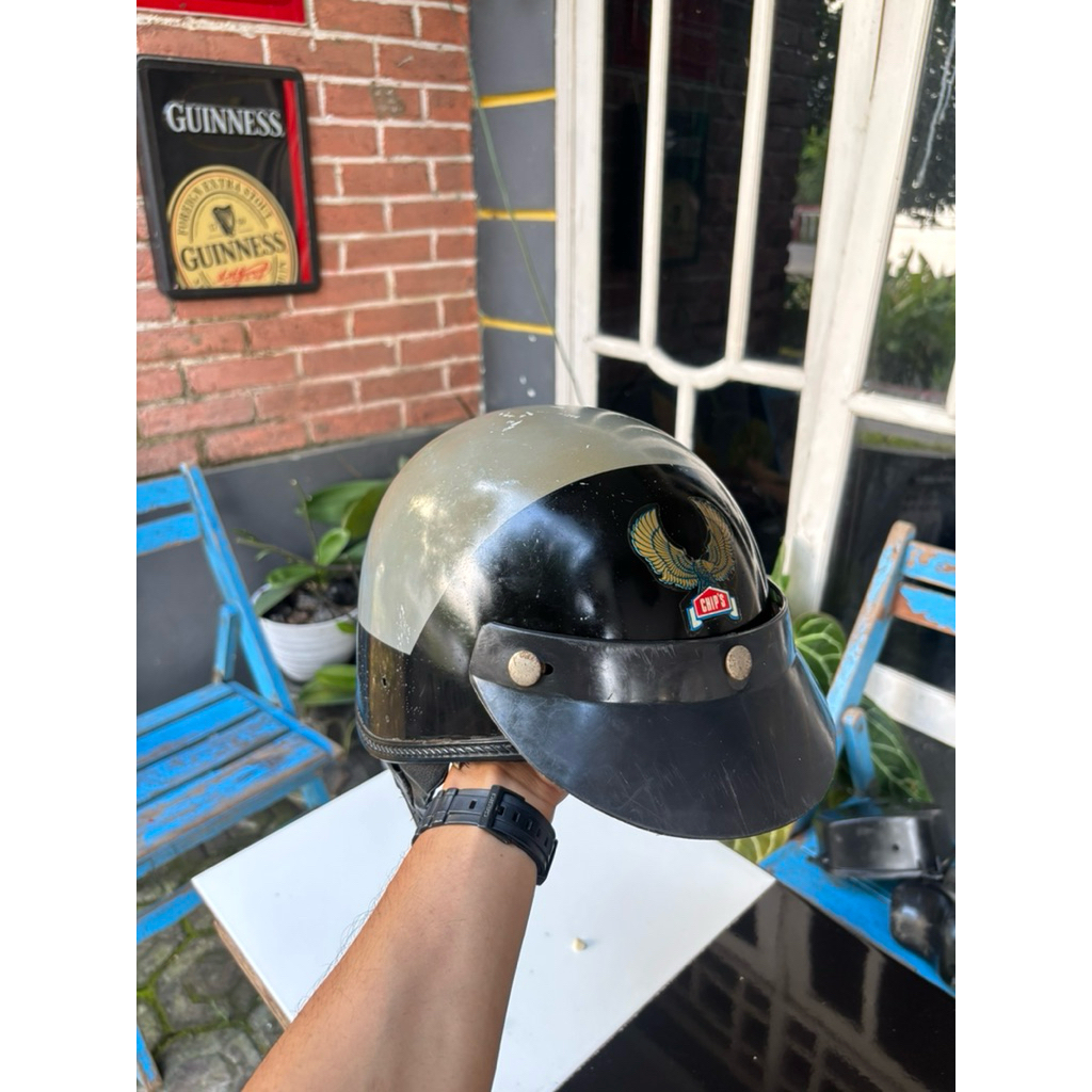 Helm Chips Model Polisi Bahan Original