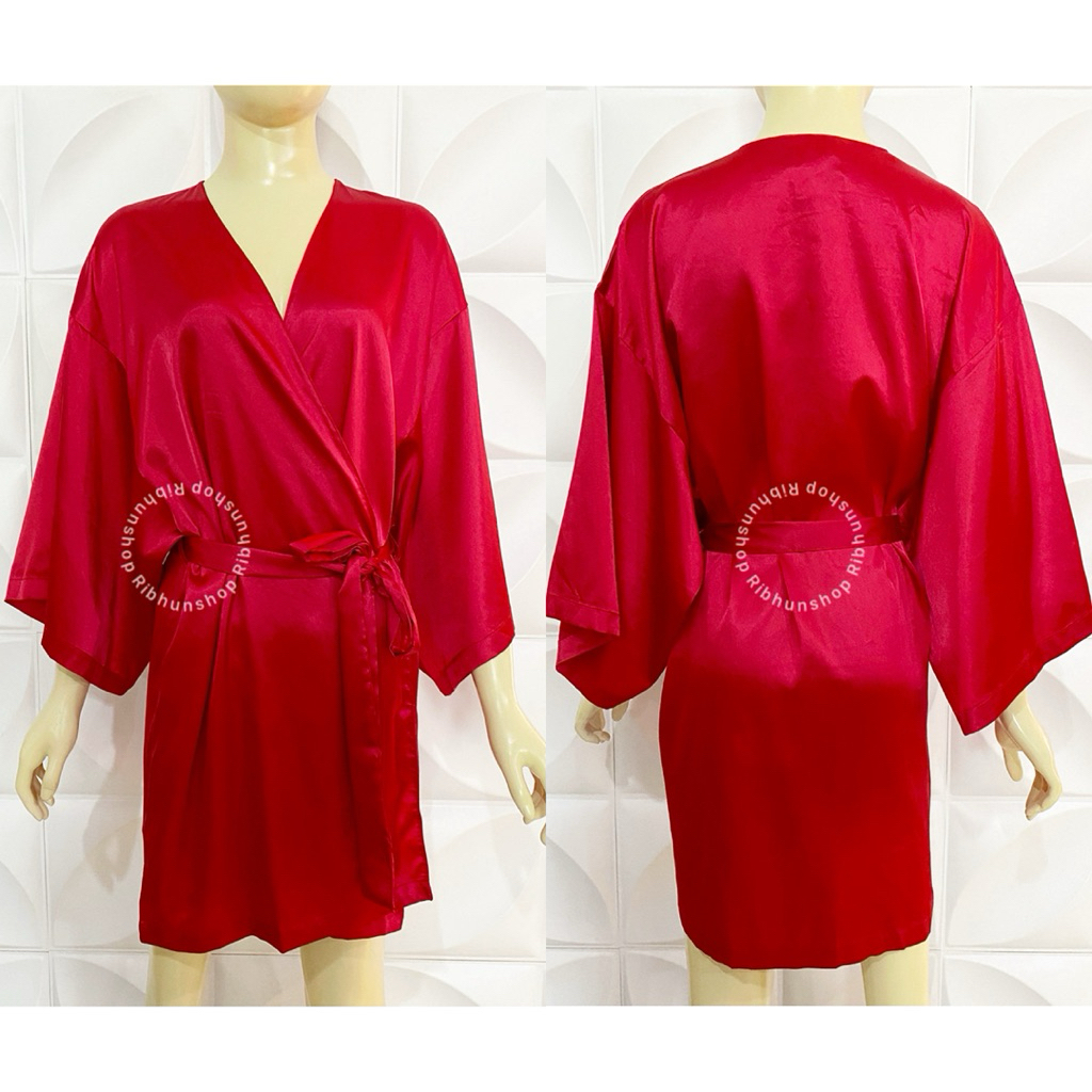 La Senza Original Sleepwear Kimono Satin Size L-XL 11132764