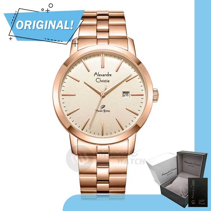Jam Tangan Pria Analog Alexandre Christie 1007MD AC1007 AC 1007 MD 1007 MDBRGLN Original Garansi Res