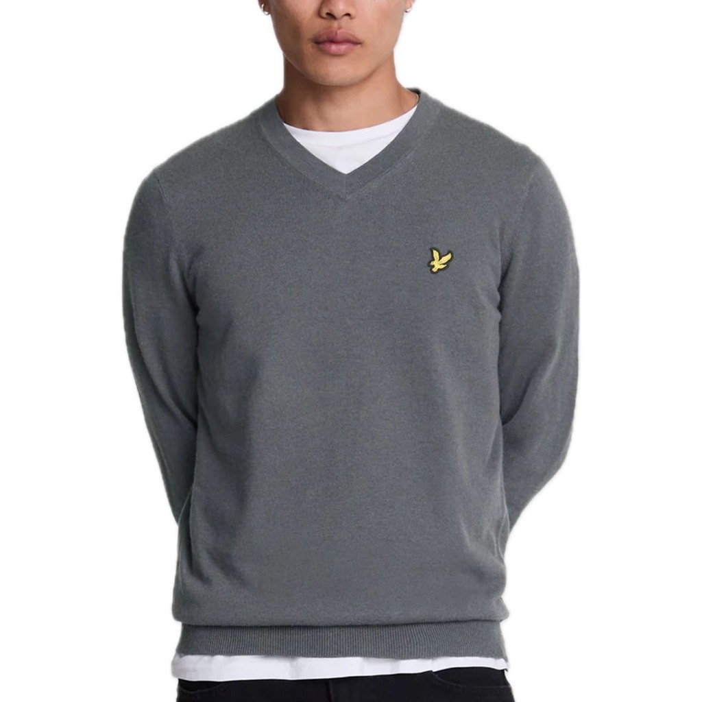 Lyle & Scott Cotton Merino V Neck Jumper Original