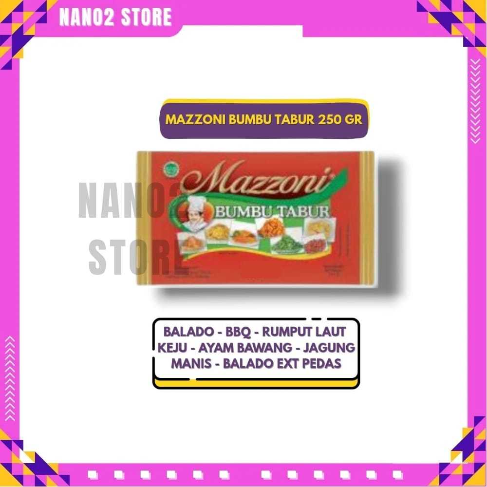 Bumbu Tabur Mazzoni 250gr Aneka Rasa Enak Untuk Camilan