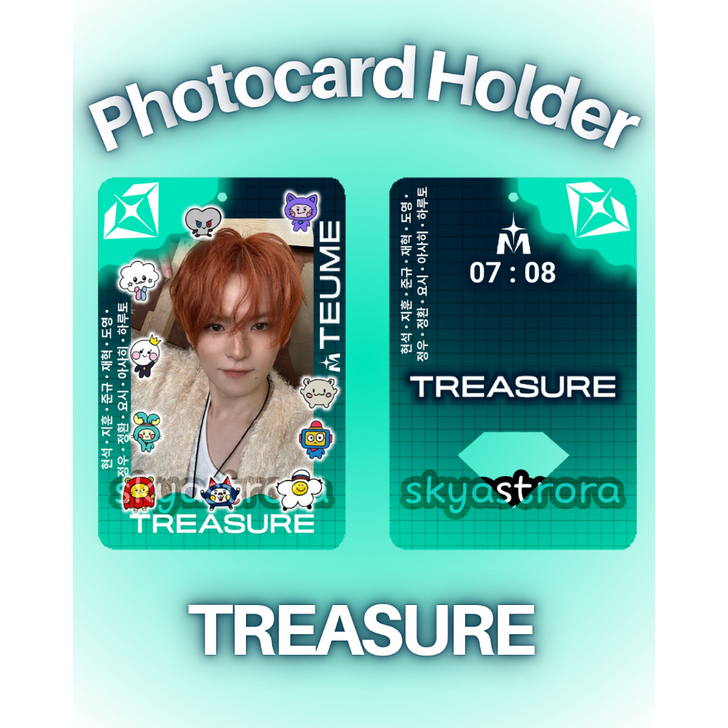 ACRYLIC PHOTOCARD HOLDER KEYCHAIN TREASURE