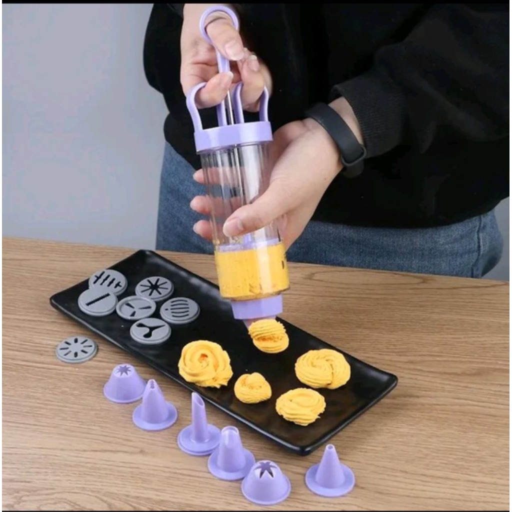 19 Pcs Alat Cetakan Kue Kering Alat Hias Kue Cetakan Kue Kering