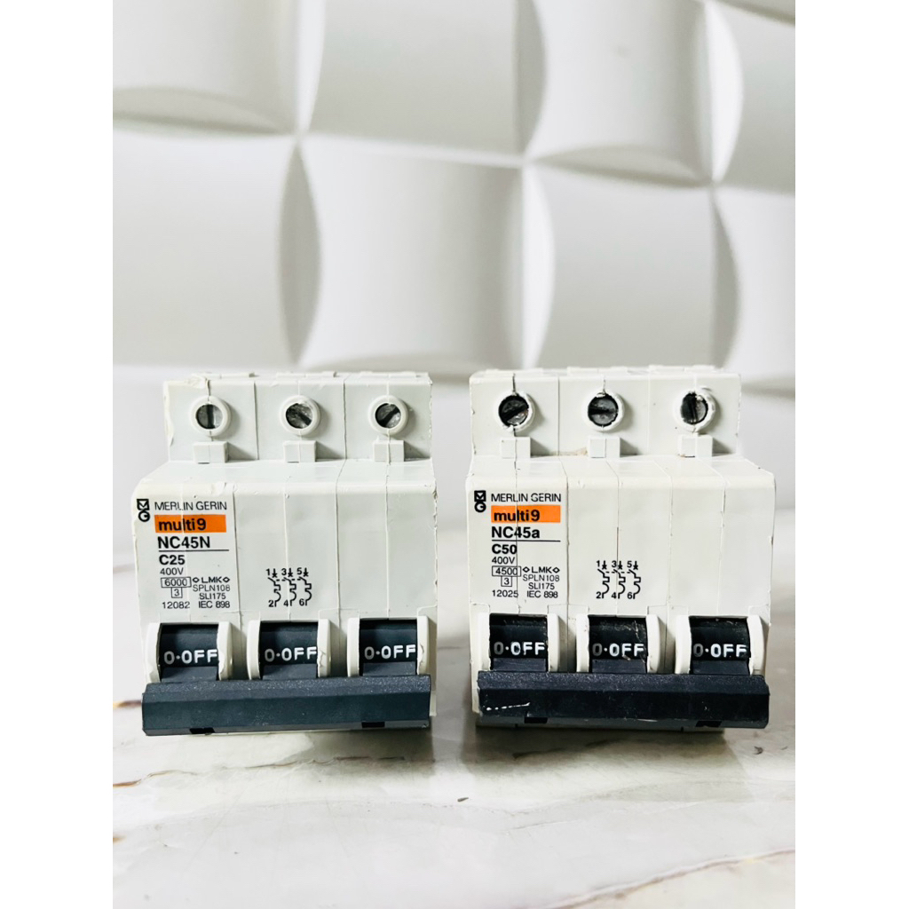 MCB MERLIN GERIN MULTI9 NC45N/NC45A 3PHASE 16A 20A 25A 32A 40A 50A