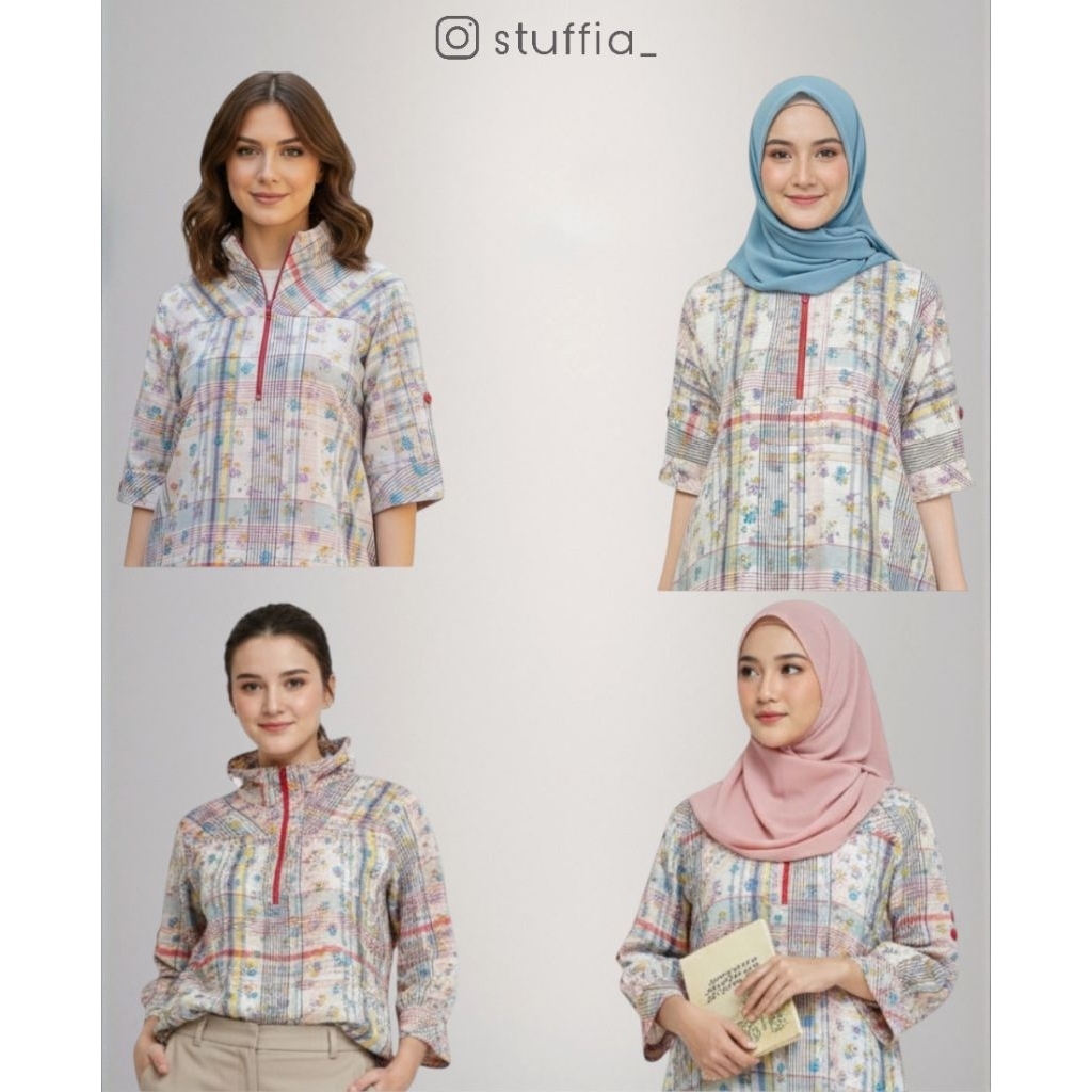 Exit Kemeja Wanita Tunik Wanita Shirt Wanita Preloved