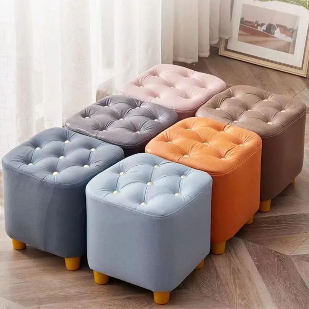 sofa stool kotak , sofa stool rias , sofa stool santai , sofa stool mini