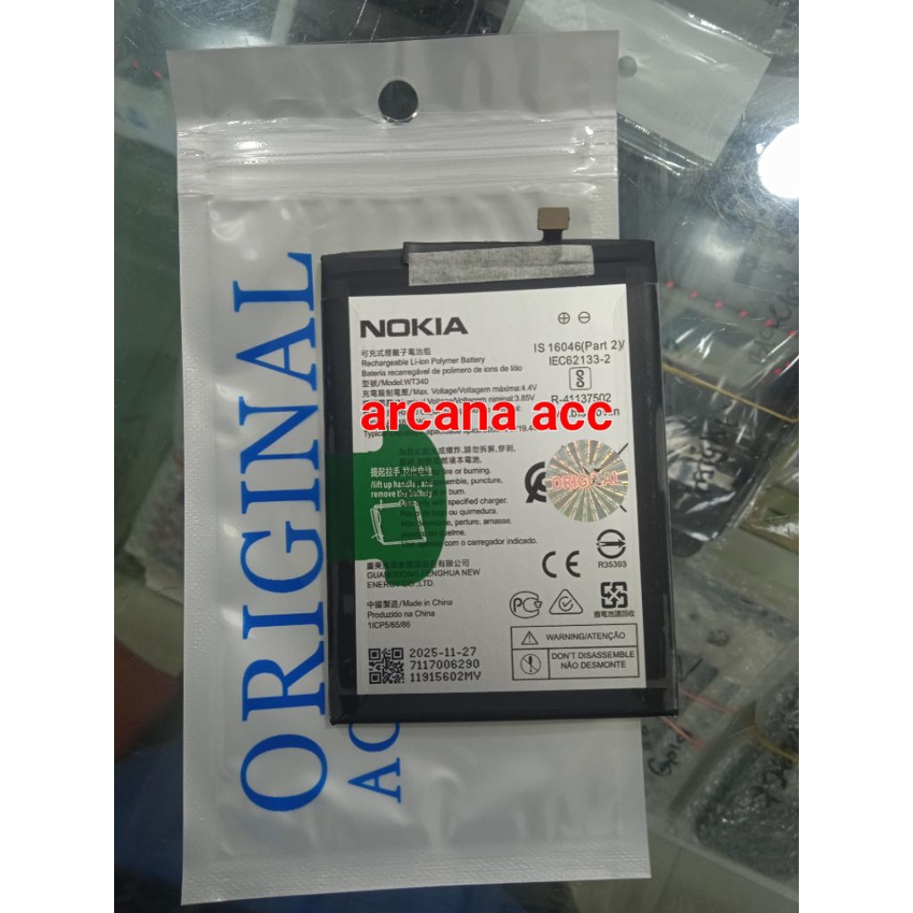baterai battery Nokia G20 Nokia G10 WT340 / Nokia 6.2 Nokia 7.2 LC-620 / Nokia 3.2 WT240 / Nokia 3 H
