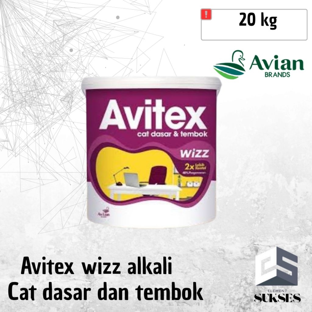 AVITEX WIZZ Cat tembok dasar alkali 20Kg