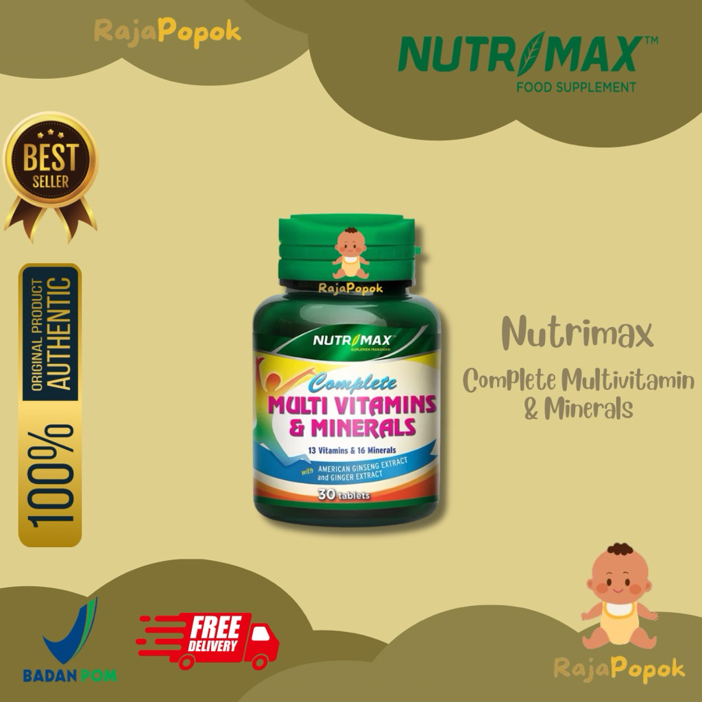 Nutrimax Complete Multivitamins & Minerals | Multivitamin Mineral