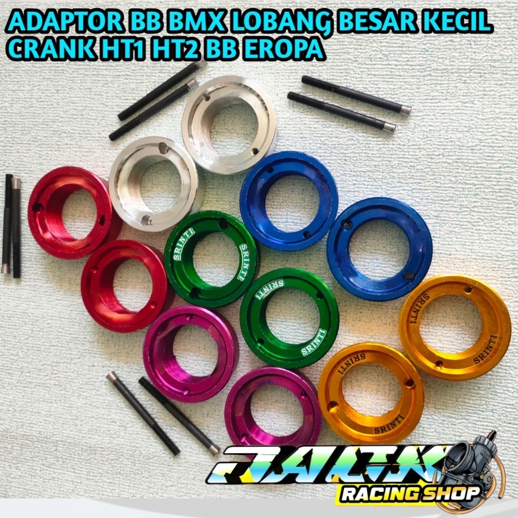 adaptor bb bmx eropa crank ht1 ht2 lubang besar kecil plus 2 baut