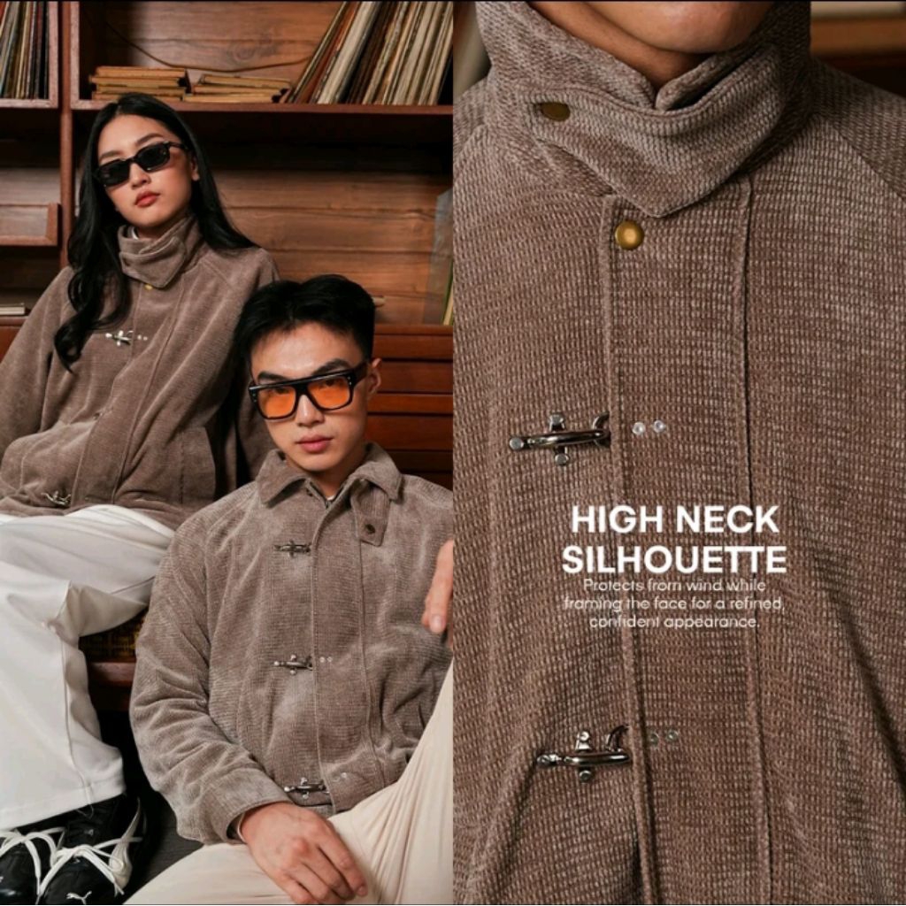 [SIGNORE] Corduroy Seaweed Clasp Jacket