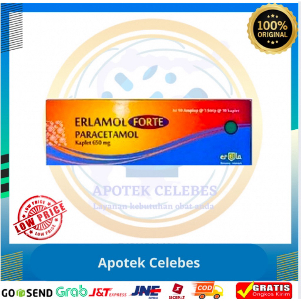 Erlamol forte 650mg box