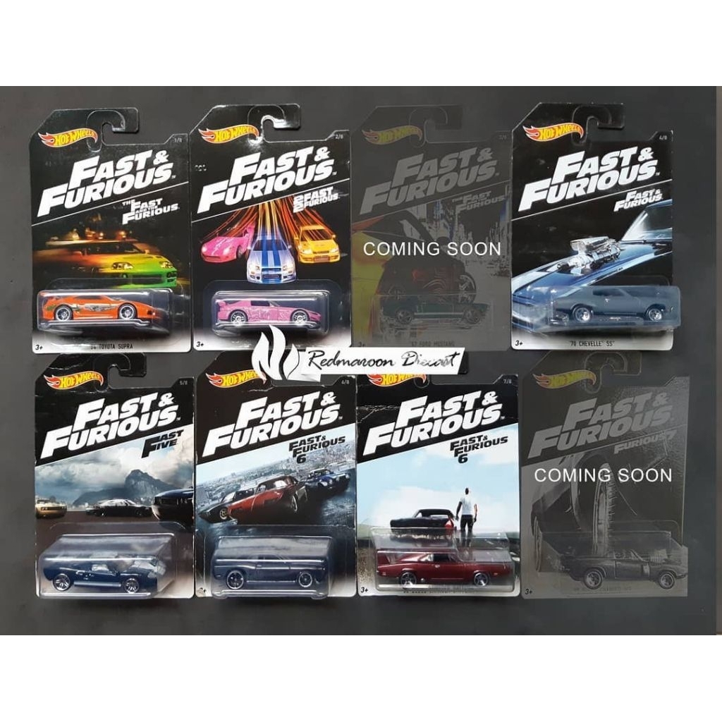Hot wheels fast and furious 2016 2017 full set