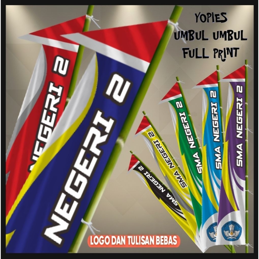 Umbul Umbul full print gambar bebas