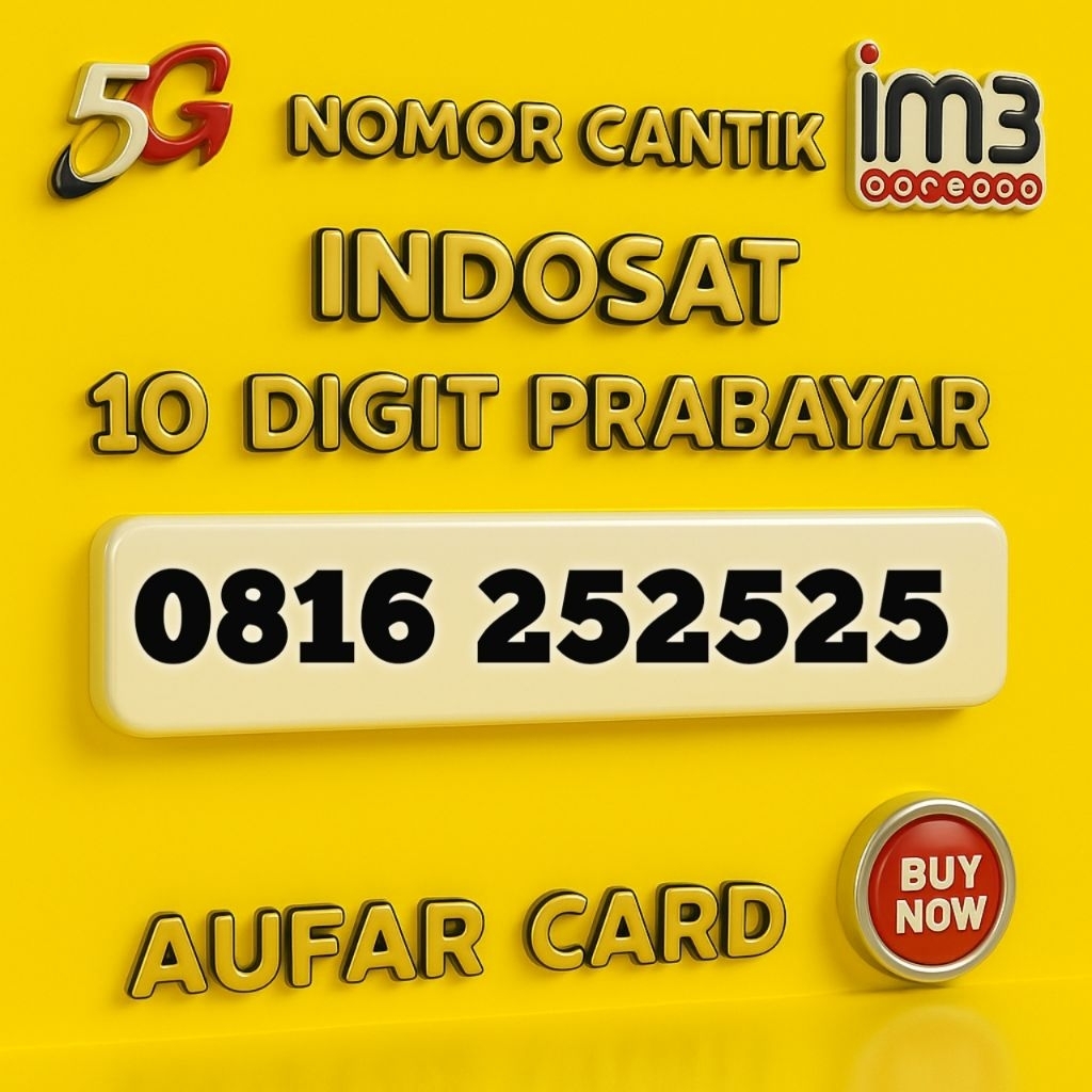 Nomor Cantik Indosat 10 digit IM3 Prabayar isi ulang ABABAB 252525
