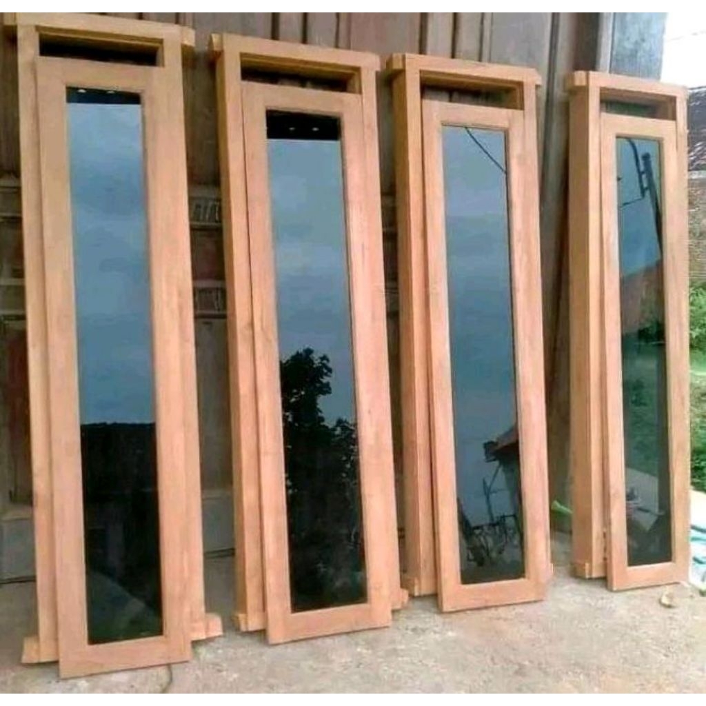 jendela kayu jati dan kusen