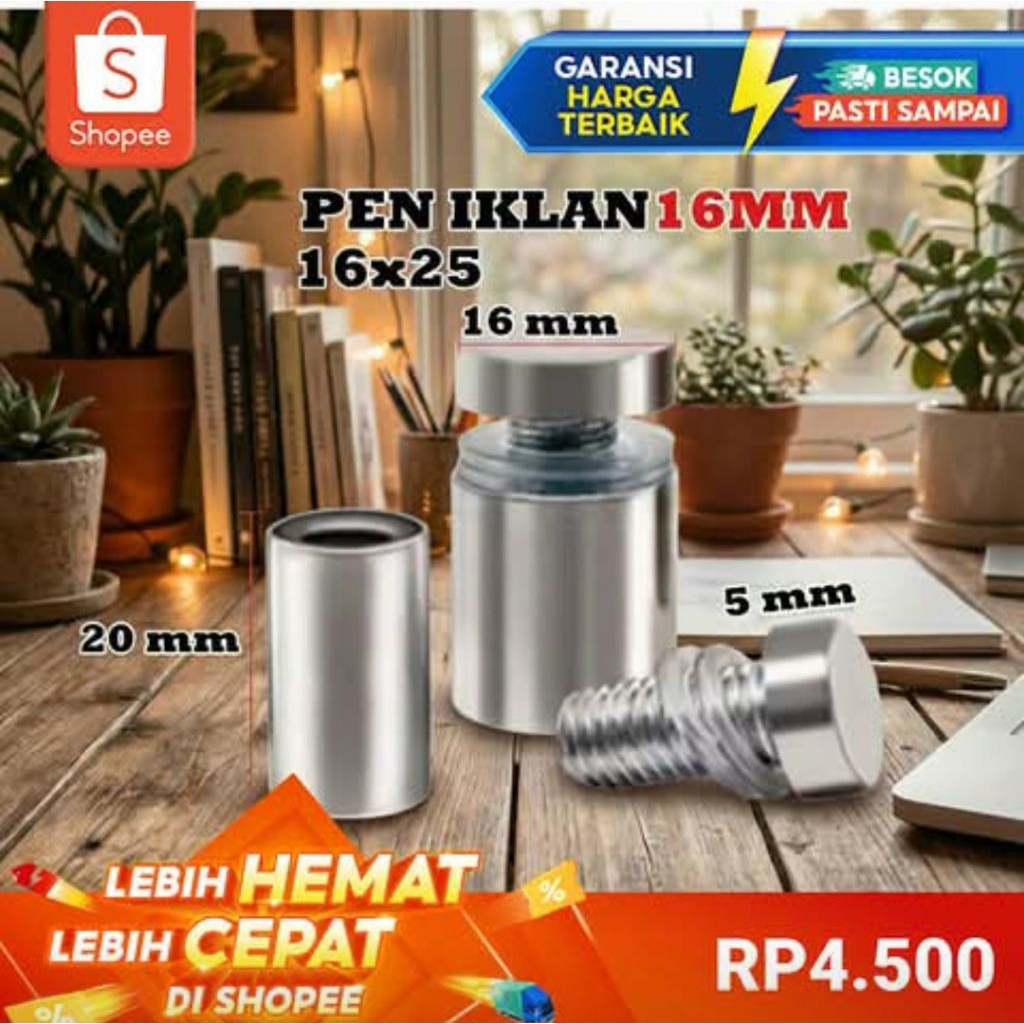 Pin IKLAN/ BAUT AKRILIK/BAUT KACA/Sign Board