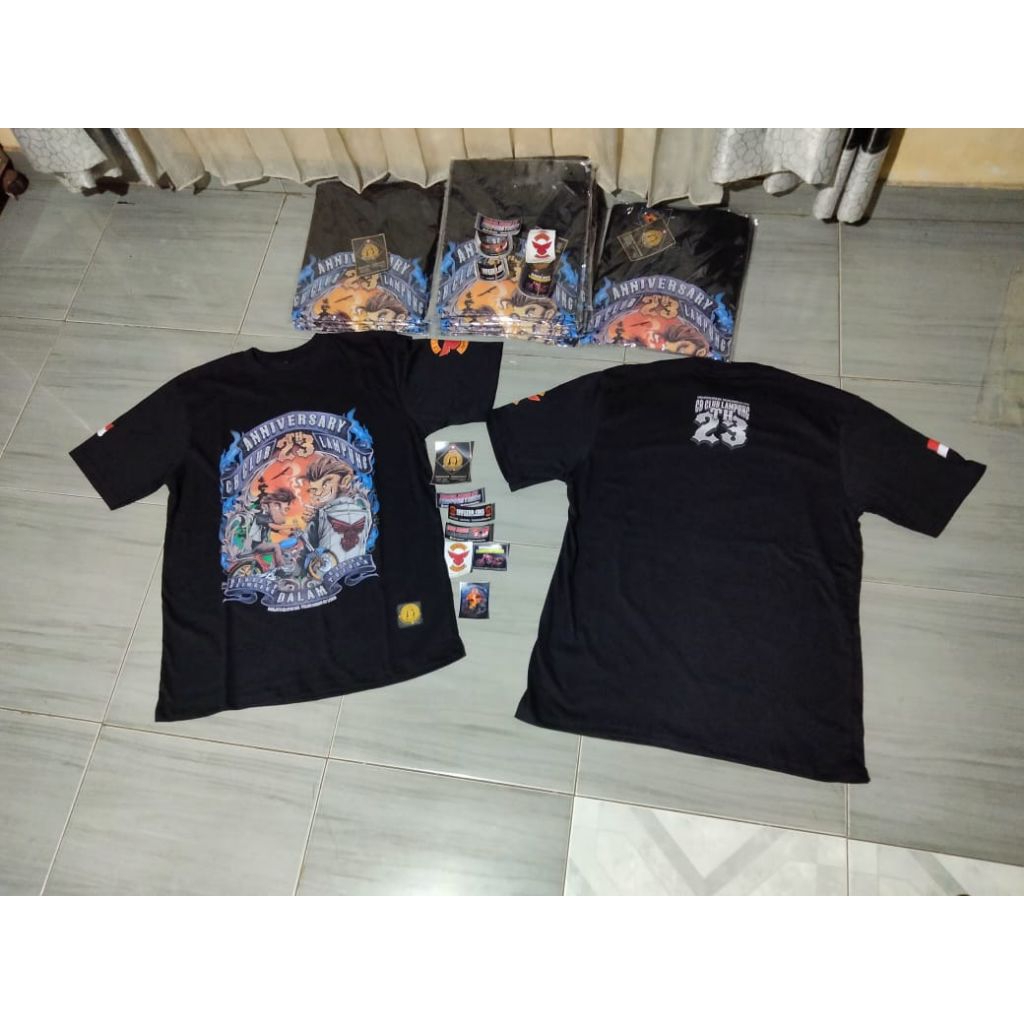 Kaos 23 Tahun Anniversary Cb Club Lampung sabtu 31 Januari "Bersatu Dalam Gerak Seimbang Dalam Tujua