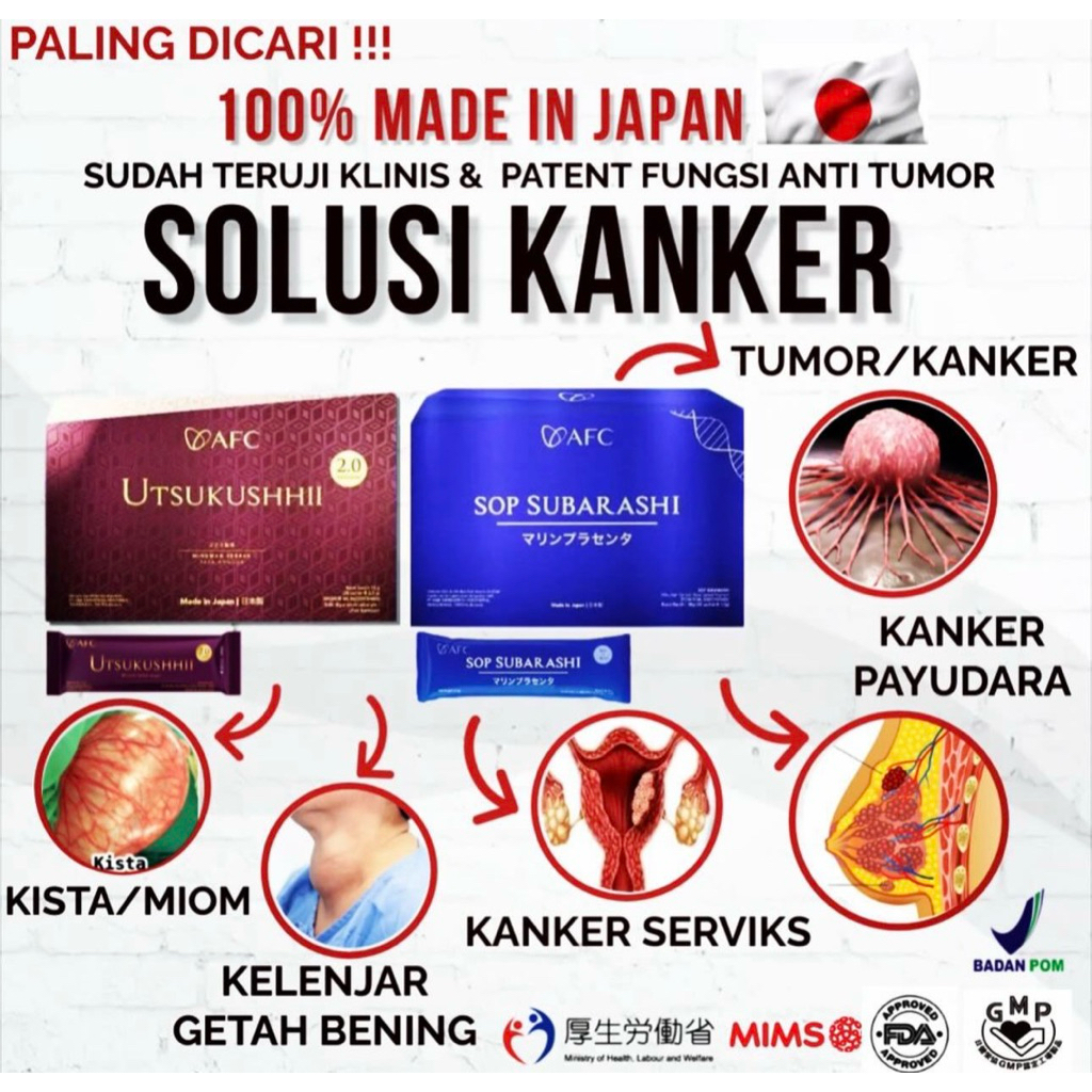 SOP Subarashii Original Japan (paket 6box dan 12 box) ORIGINAL 100%