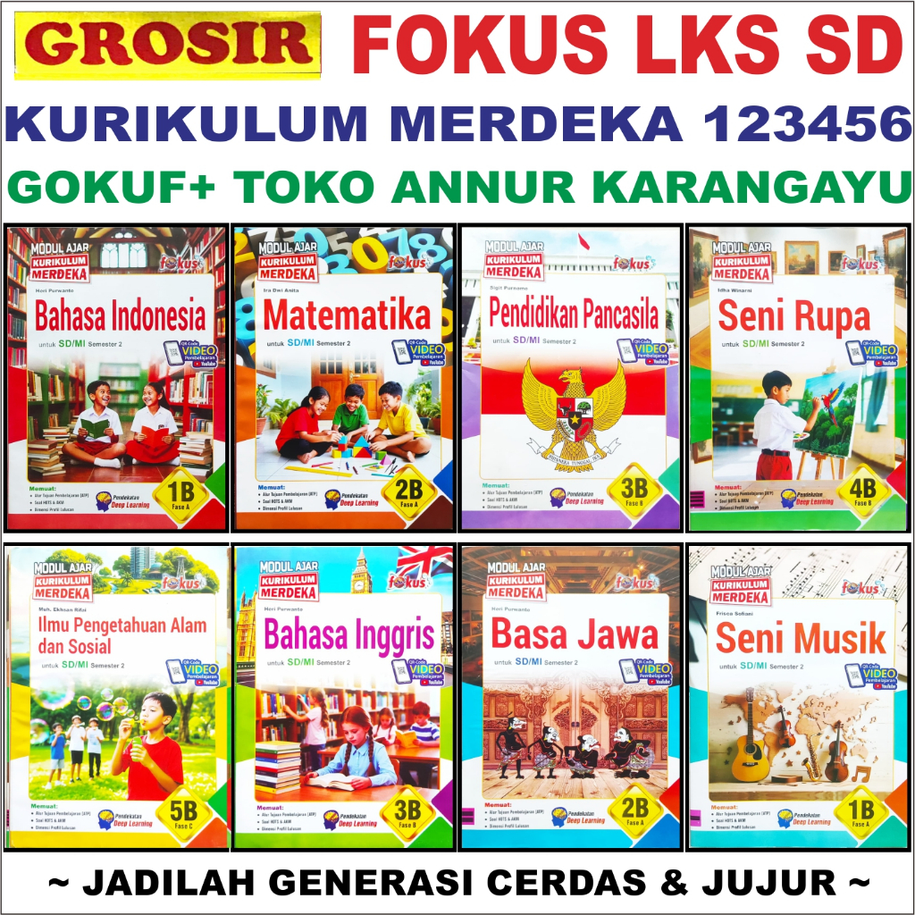 Gikuf Lks Grossir 2 Sd FOKUS Grossir  Kelas 2 Modul FOKUS GROSSIR Kurikulum Merdeka Soal Buku Paket 