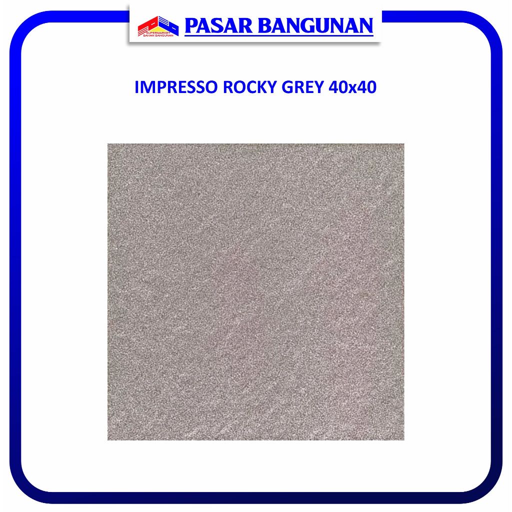 KERAMIK 40x40 IMPRESSO ROCKY GREY