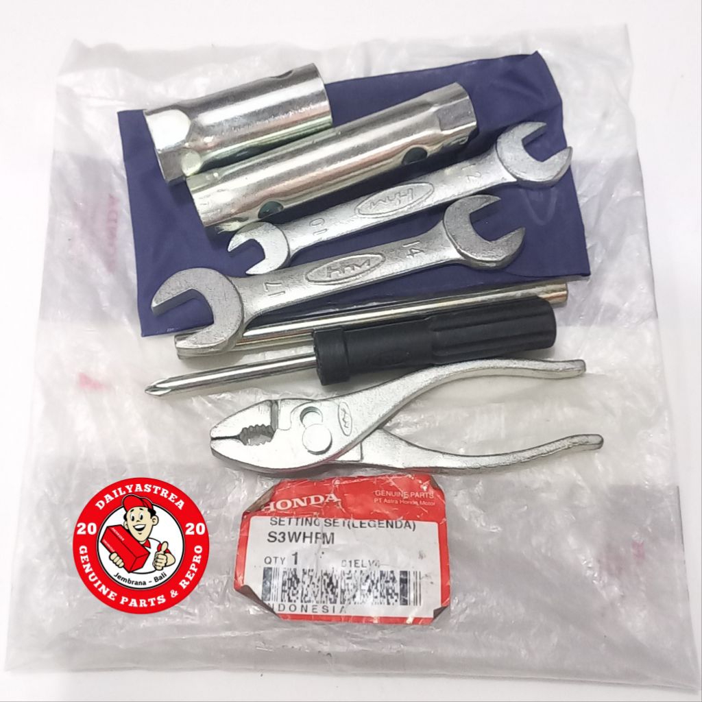 TOOLSET TOOL SET HONDA ASTREA STAR PRIMA GRAND LEGENDA SUPRA X 100 ORIGINAL AHM S3WHFM