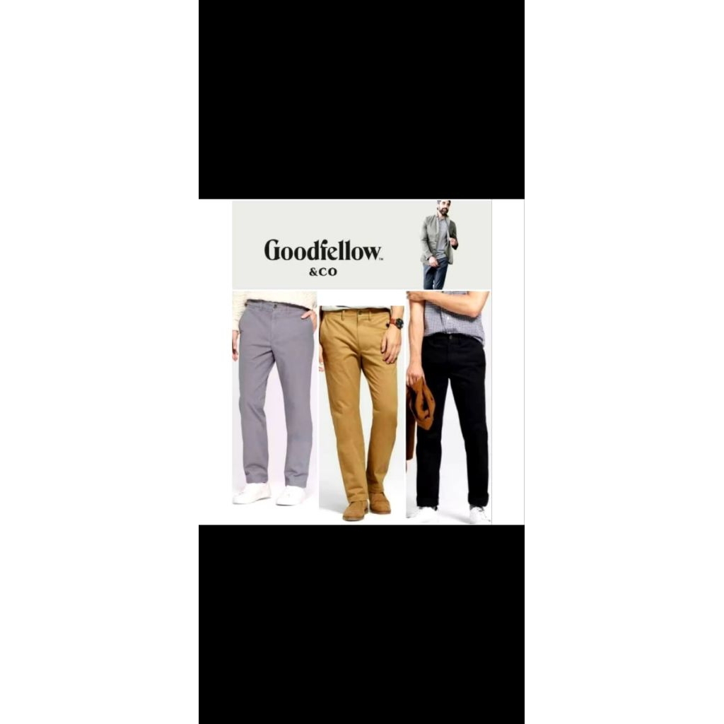 Celana Chino Panjang Slim Fit Goodfellow Original Branded