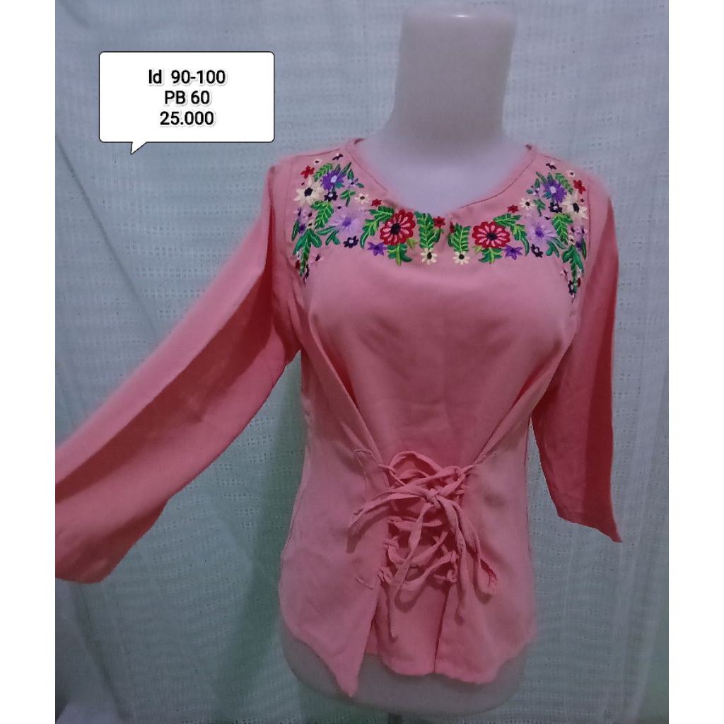 gamis dress blouse kondangan baju kondangan brukat