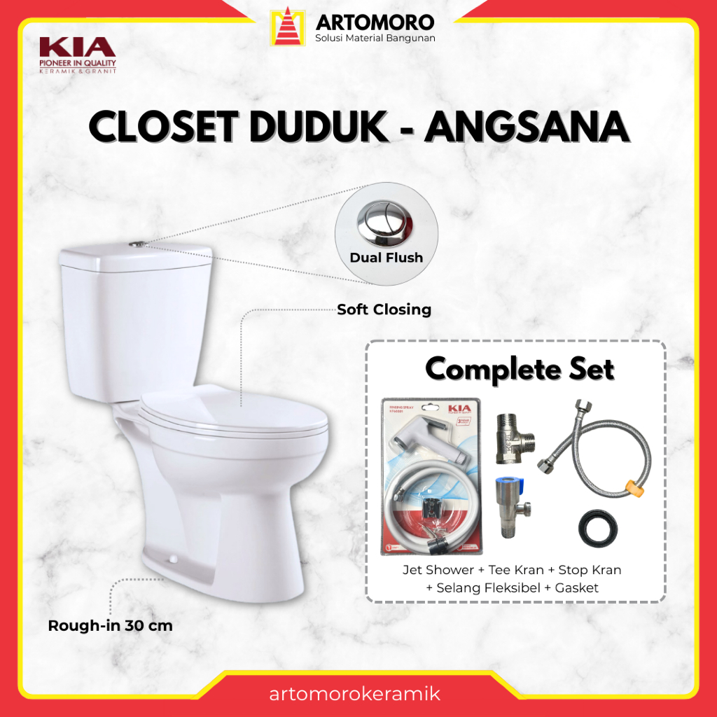 Closet / Kloset Duduk Angsana 010 - KIA
