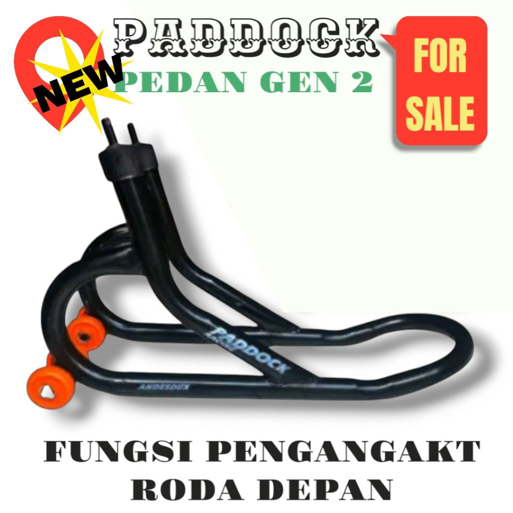 PADDOCK DEPAN MOTOR BEBEK MATIC SPORT MODEL CURVED UNIVERSAL DRAG ROAD RACE