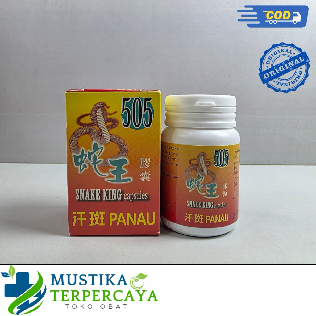 505 Snake King Capsules Panau - Kapsul Herbal untuk Gatel, dan Biduran