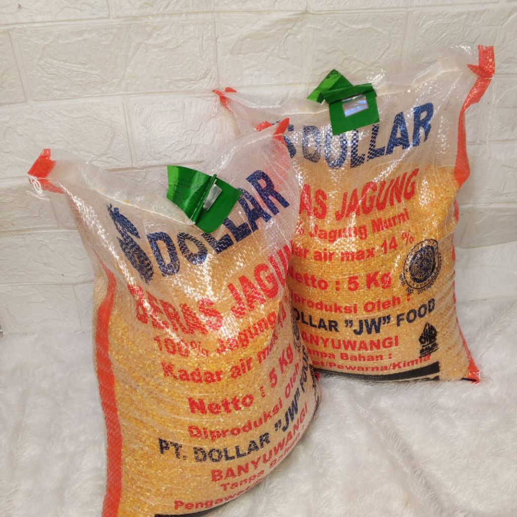 Beras jagung dollar beras jagung super 1 karung 5kl