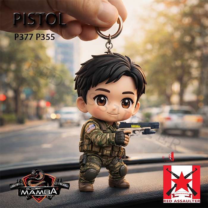 Gantungan Kunci Chibi Replika M1911 P377 P355