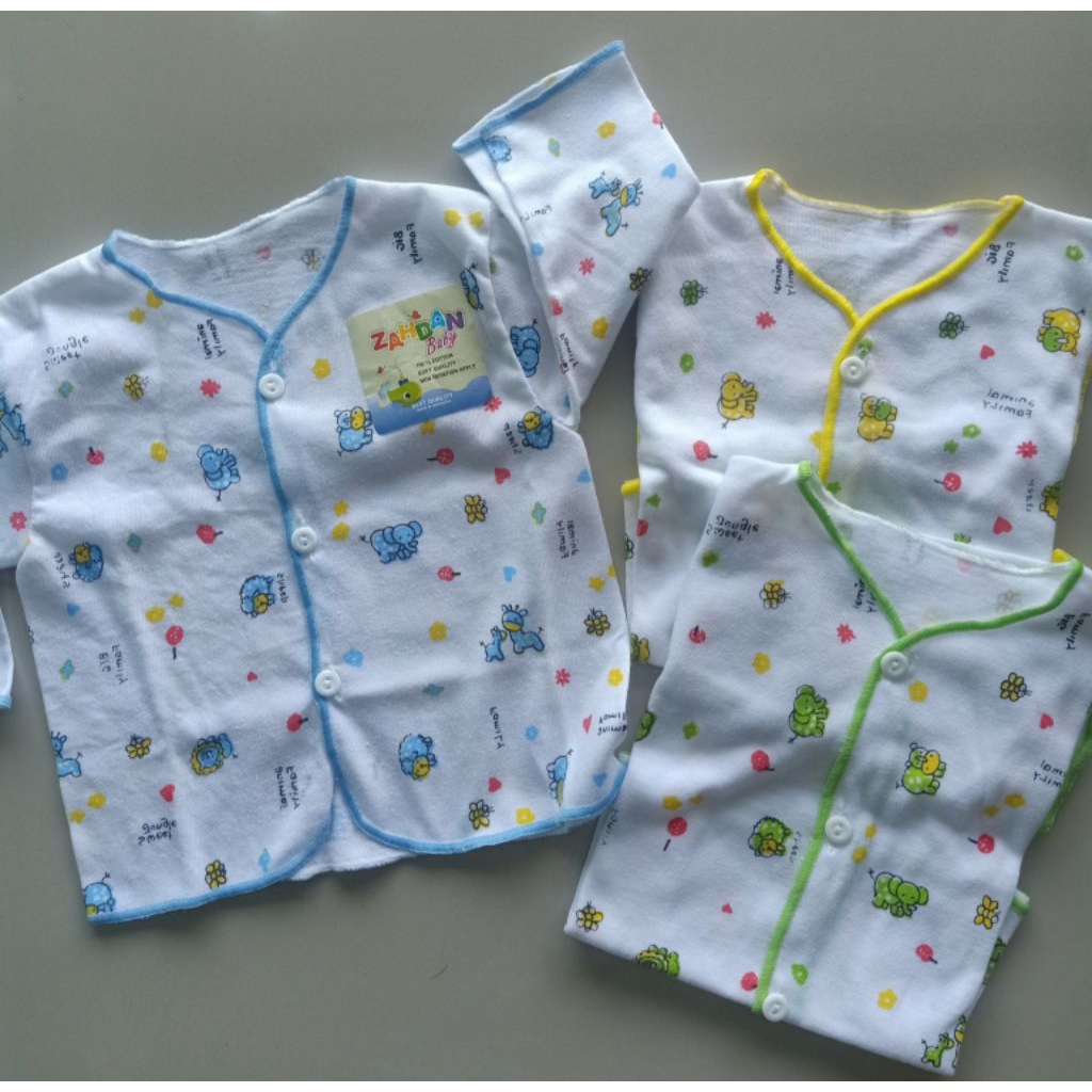 Zahdan baby baju lengan panjang newborn (3 pcs)