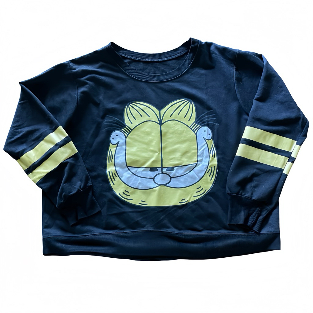 (preloved) sweater crewneck hitam